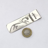 Silver Uffington WHite Horse bookmark